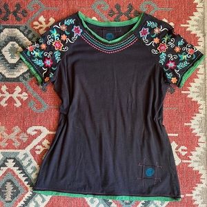 Embroidered Double D Ranch Tee